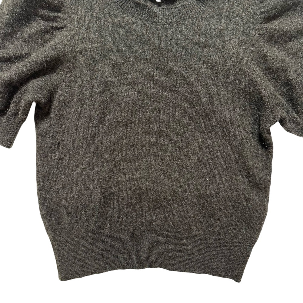 FRAME Ruched Sleeve Cashmere Sweater - Picture 8 of 15